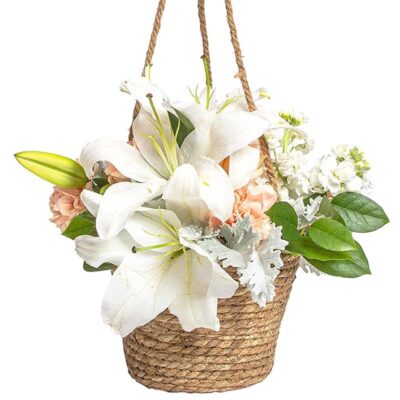 Woven hanging planters