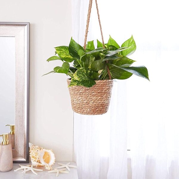 Woven hanging planters - Image 3