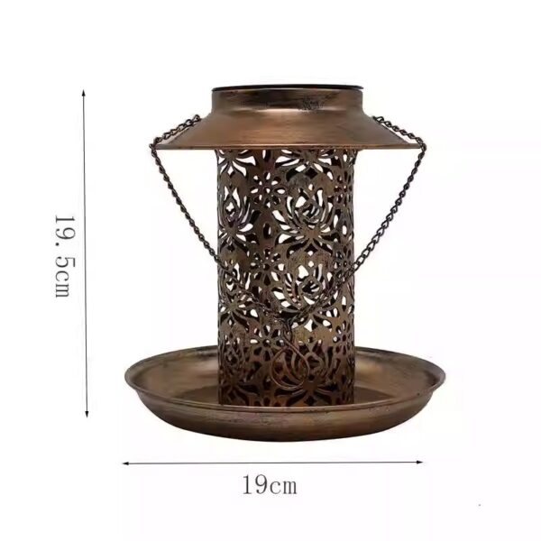 Bird Feeder - Metal Solar Iron Art - Image 6